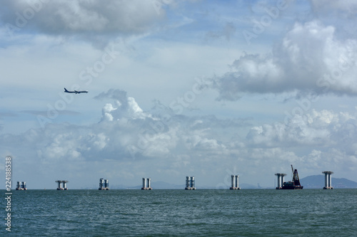 building of Hong Kong International Airport photo