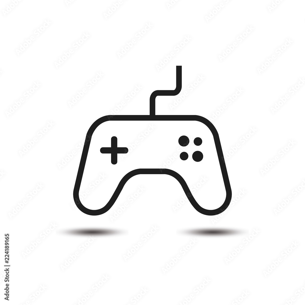 Simple outline joystick icon. Vector illstration. Simple outline joystick icon. Vector illstration.