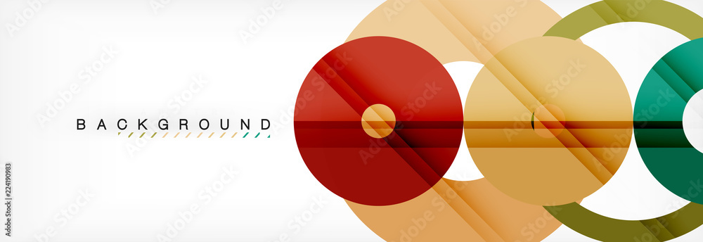 Geomtric modern backgrounds, rings abstract template Geomtric modern backgrounds, rings abstract template