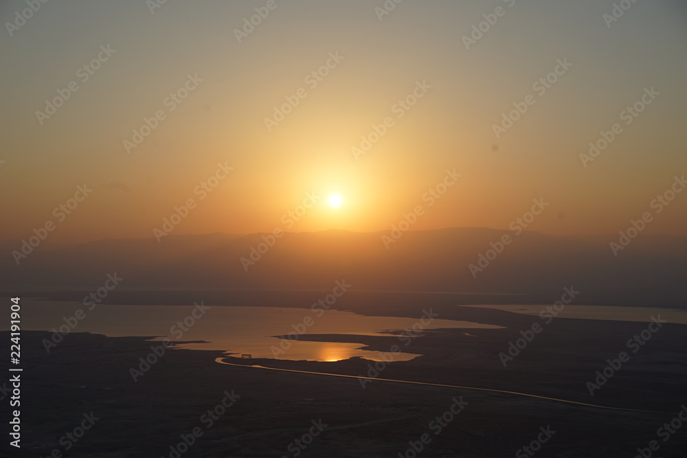 Dawn Vistas from Massada Mountain (Israel)