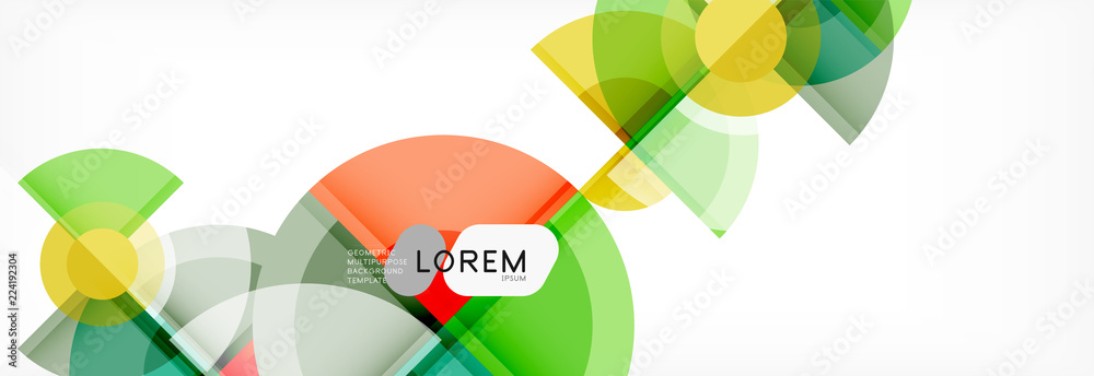 Vector fantastic circle modern geometric background template Vector fantastic circle modern geometric background template