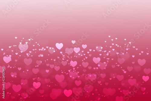 Valentine's day background pink with hearts white