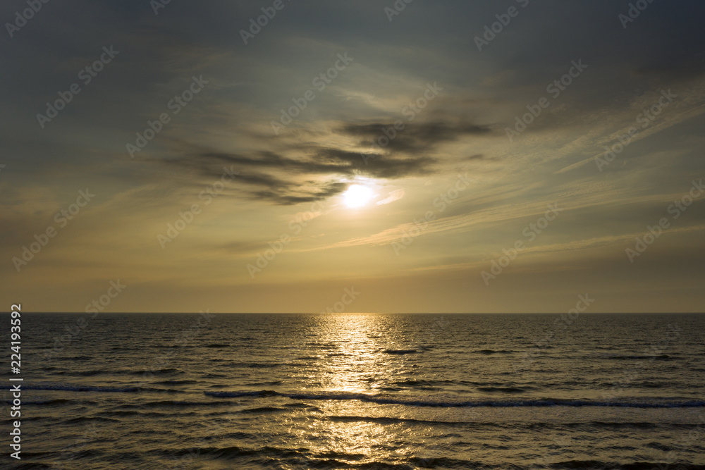 Obraz premium Nice and calm evening on Baltic sea next to Liepaja, Latvia.