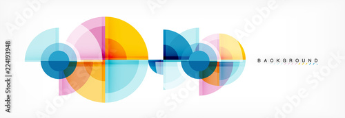 Vector fantastic circle modern geometric background template