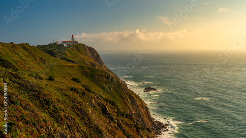 Cabo da Roca, the cape forms the westernmost point of mainland Portugal and continental Europe