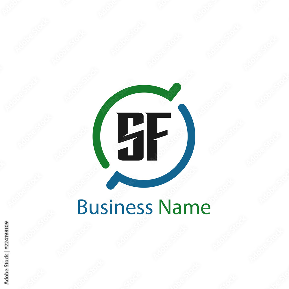 Initial Letter SF Logo Template Design Initial Letter SF Logo Template Design