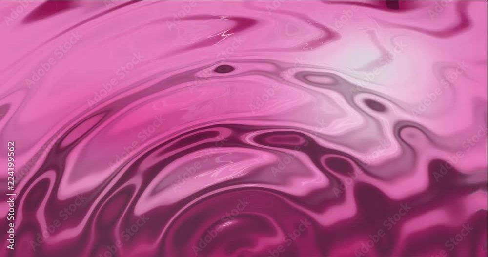 Animation of pink ribbed liquid Animation of pink ribbed liquid