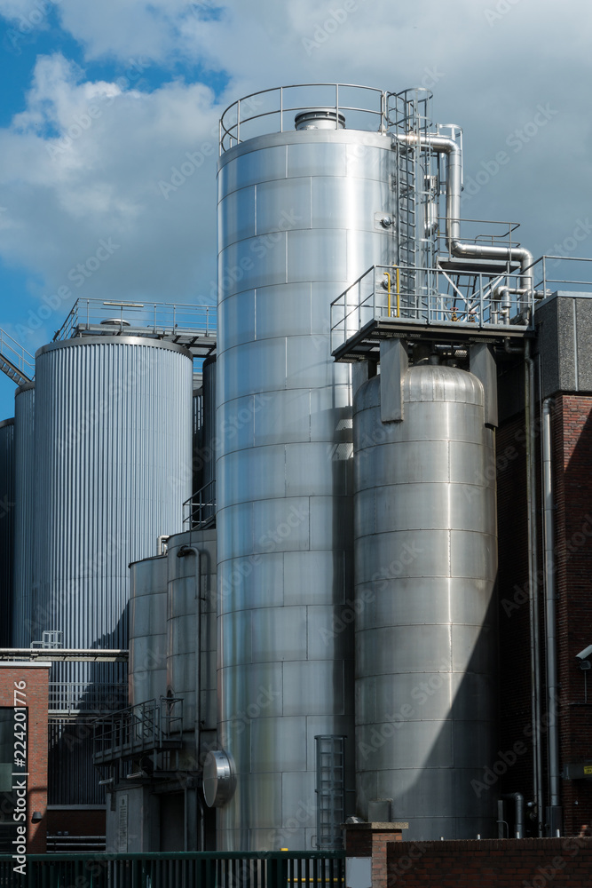 Silos des Friesischen Brauhauses in Jever in Friesland Silos des Friesischen Brauhauses in Jever in Friesland