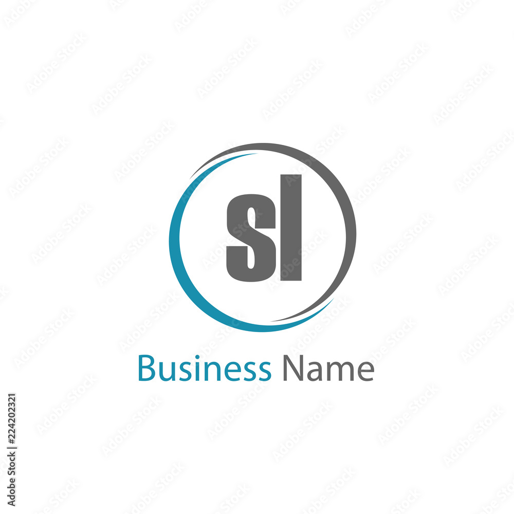 Initial Letter SL Logo Template Design