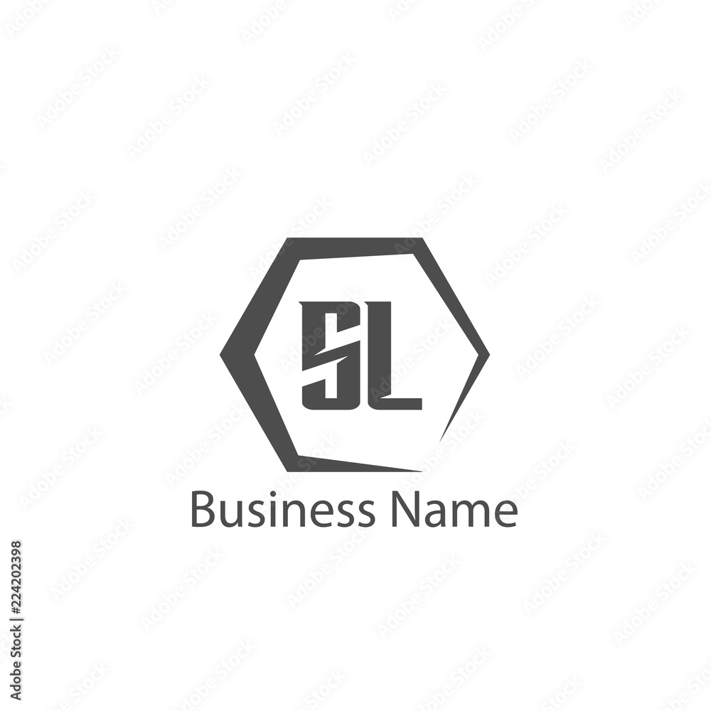 Initial Letter SL Logo Template Design Initial Letter SL Logo Template Design