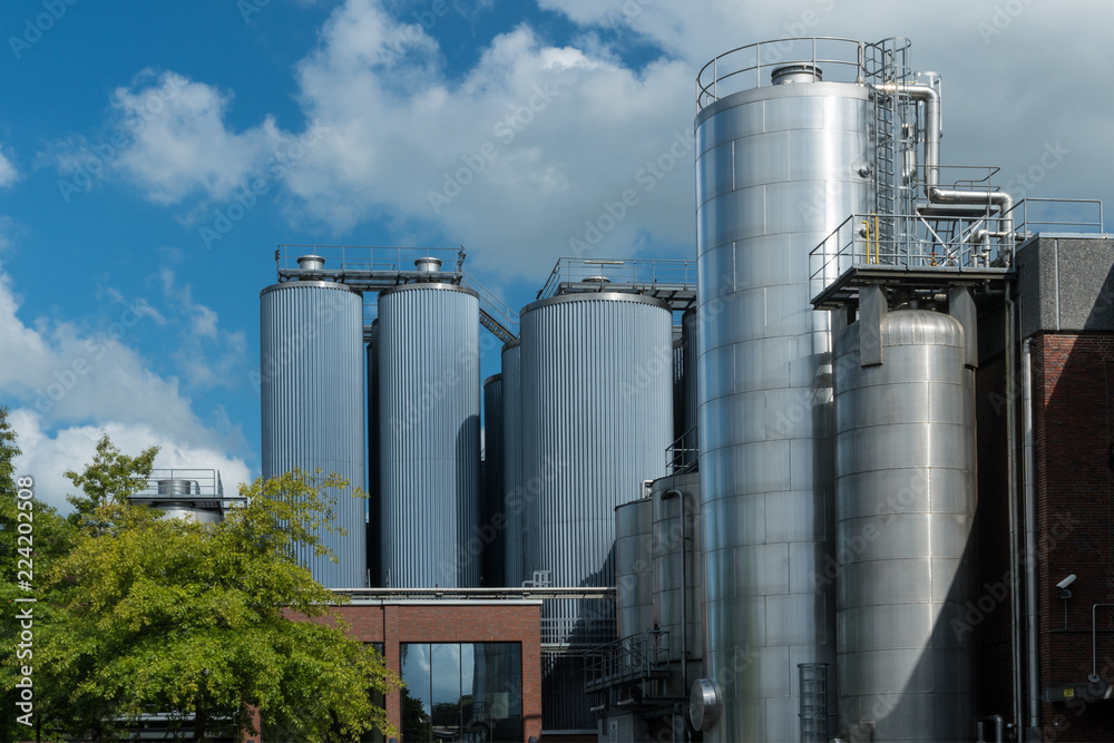 Silos des Friesischen Brauhauses in Jever in Friesland Silos des Friesischen Brauhauses in Jever in Friesland