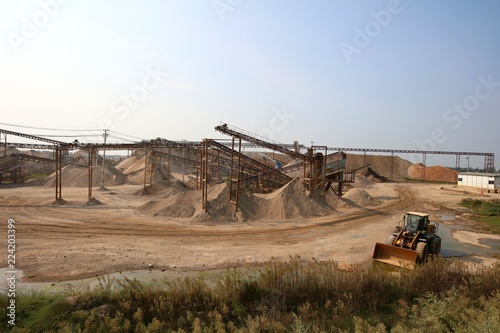   China sand construction site photo