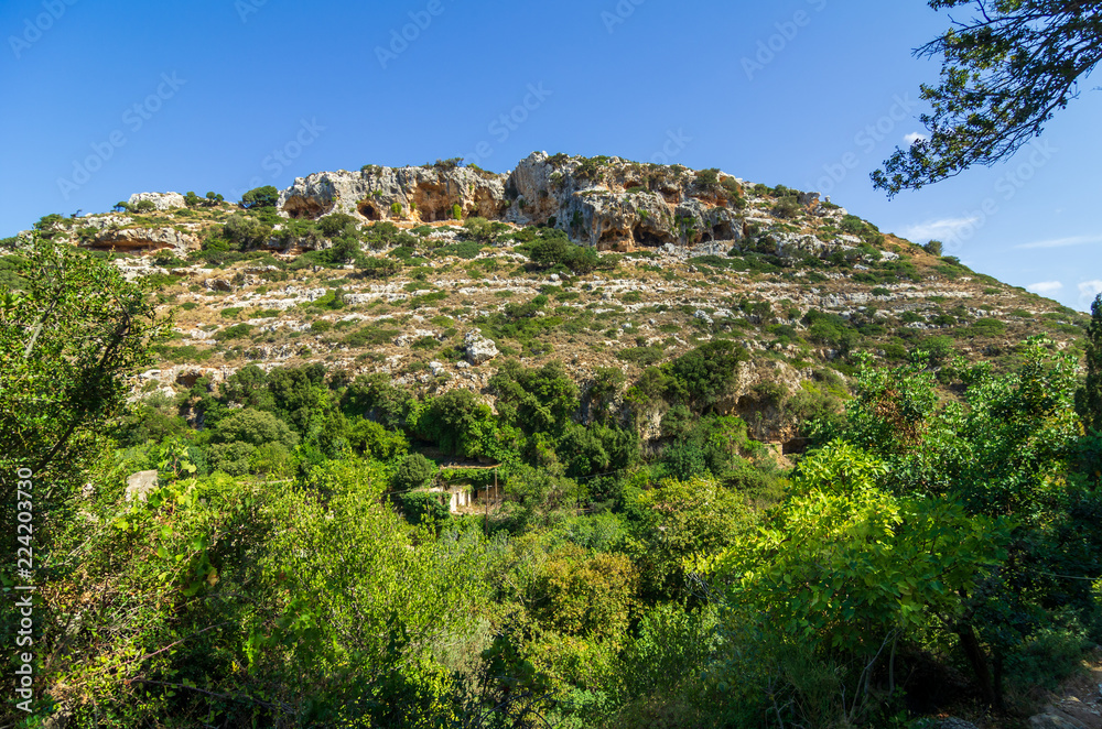 Blick über das Tal von Mili, Kreta