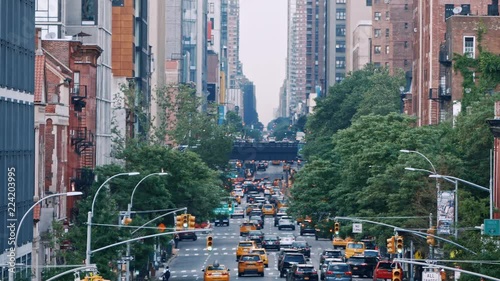 Urban traffic in New York