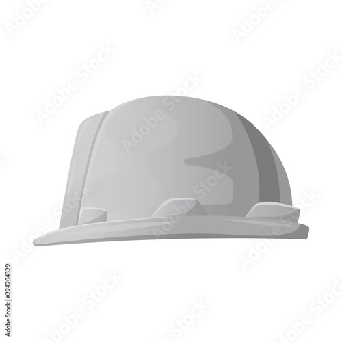 Vector illustration of headgear and cap icon. Set of headgear and accessory vector icon for stock.