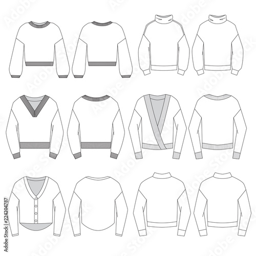 Vector template for Fashion Sweaters