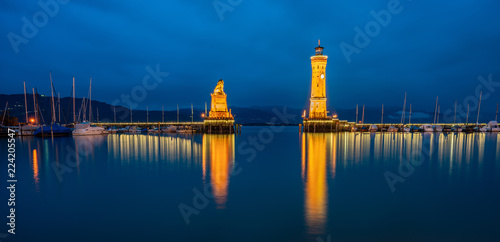 The famous harbour entrance of Lindau.