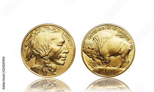 1 oz Am. Buffalo.2Spiege Goldmünze Spiegel