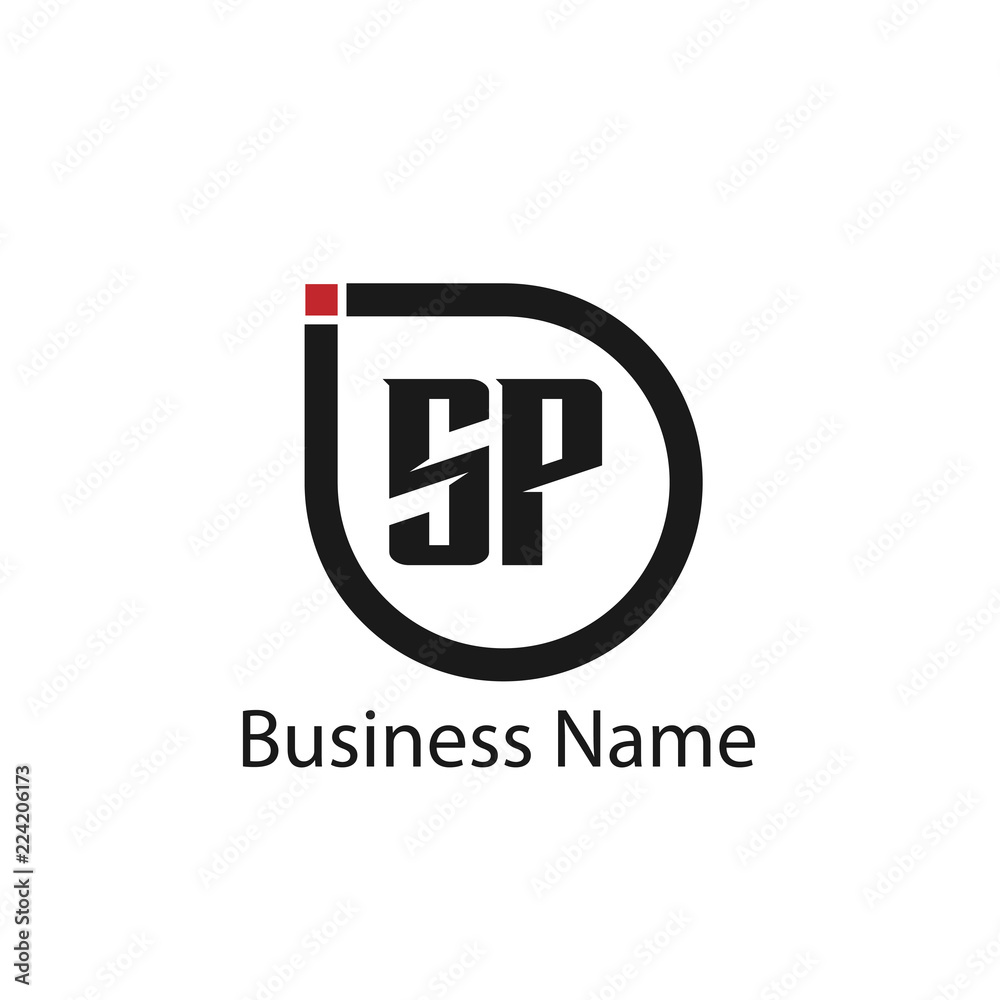 Fototapeta premium Initial Letter SP Logo Template Design
