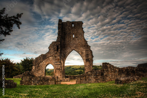 Talley Abbey ruins nestled away in a small village in Carmarthenshire. photo