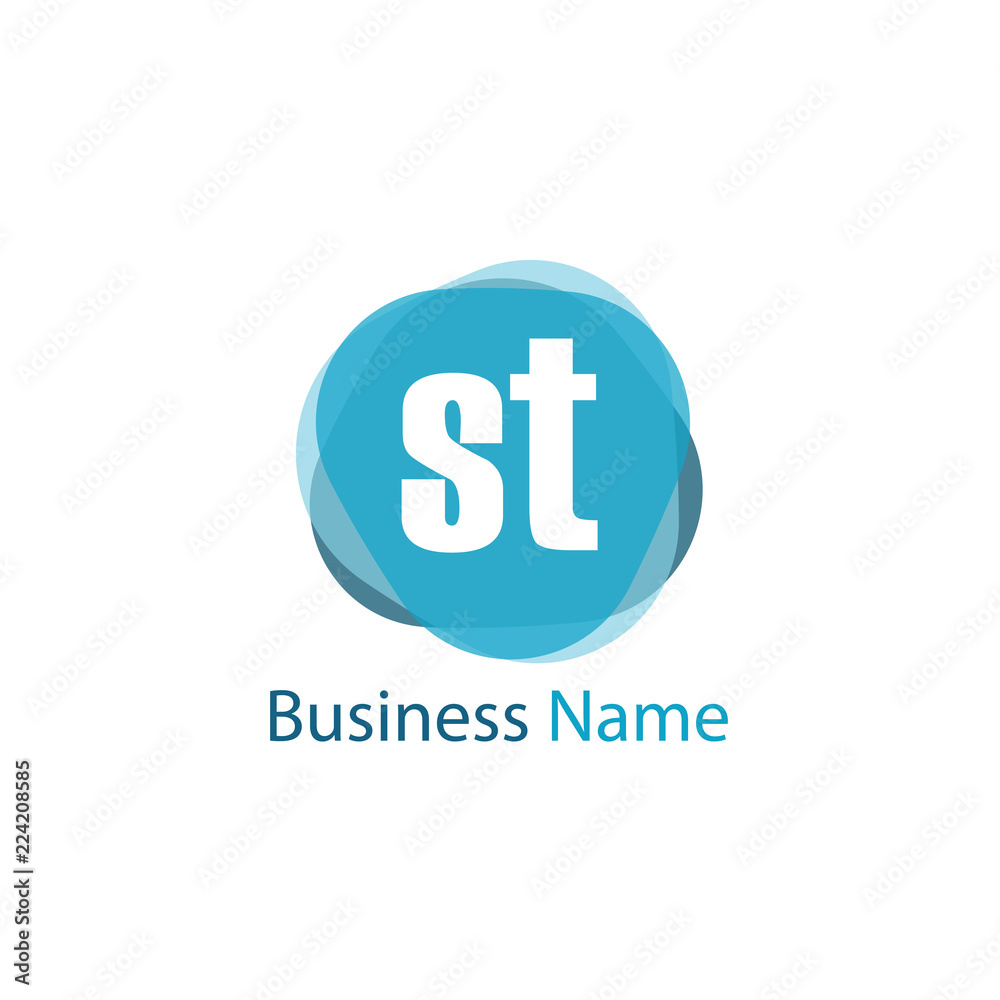 Initial Letter ST Logo Template Design Initial Letter ST Logo Template Design
