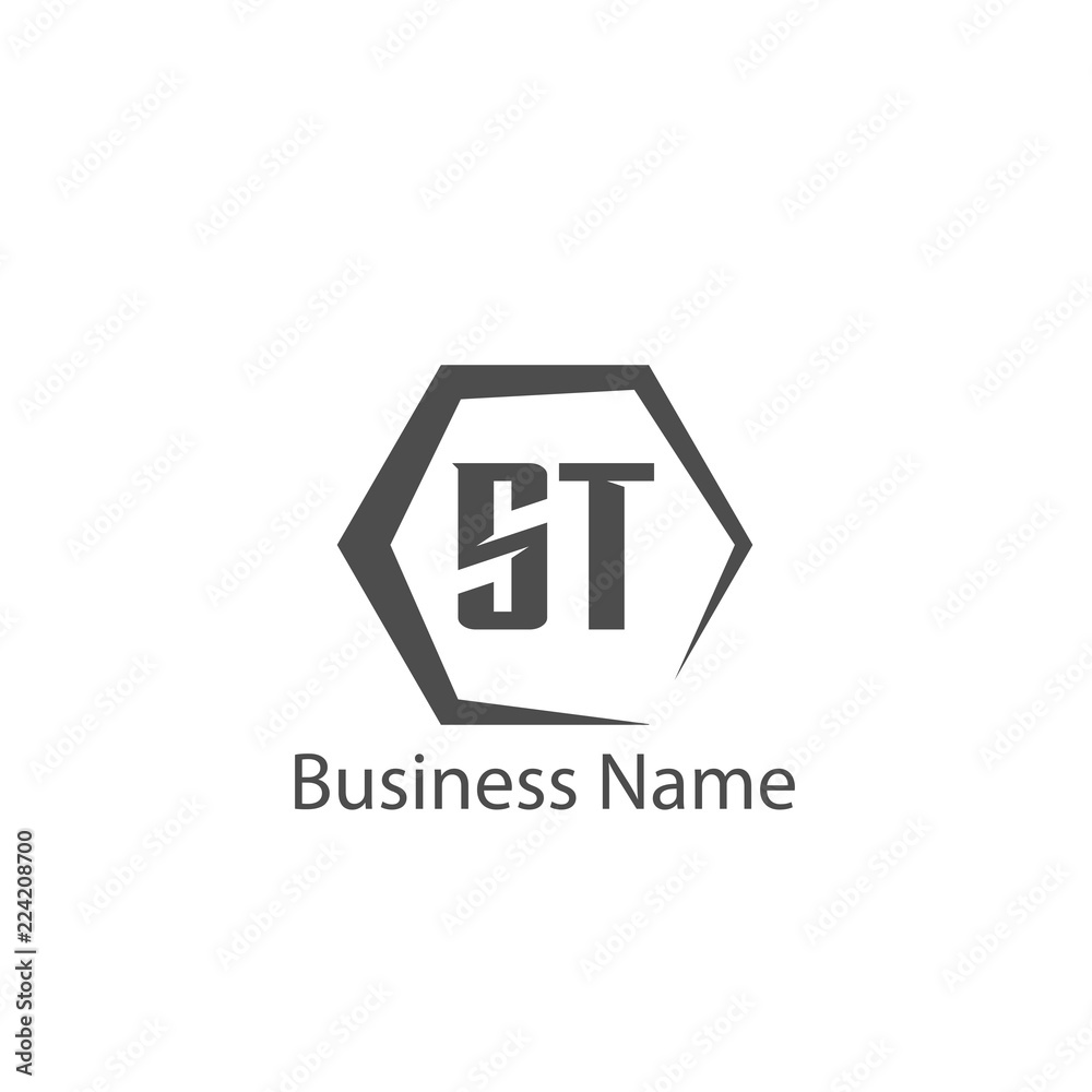 Initial Letter ST Logo Template Design Initial Letter ST Logo Template Design
