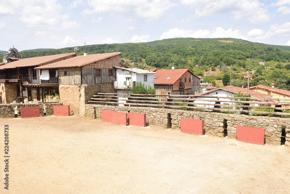 old Bullring of San Martin del Castanar, Sierra de Francia Nature Reserve, Salamanca province, Castilla Leon, Spain old Bullring of San Martin del Castanar, Sierra de Francia Nature Reserve, Salamanca province, Castilla Leon, Spain