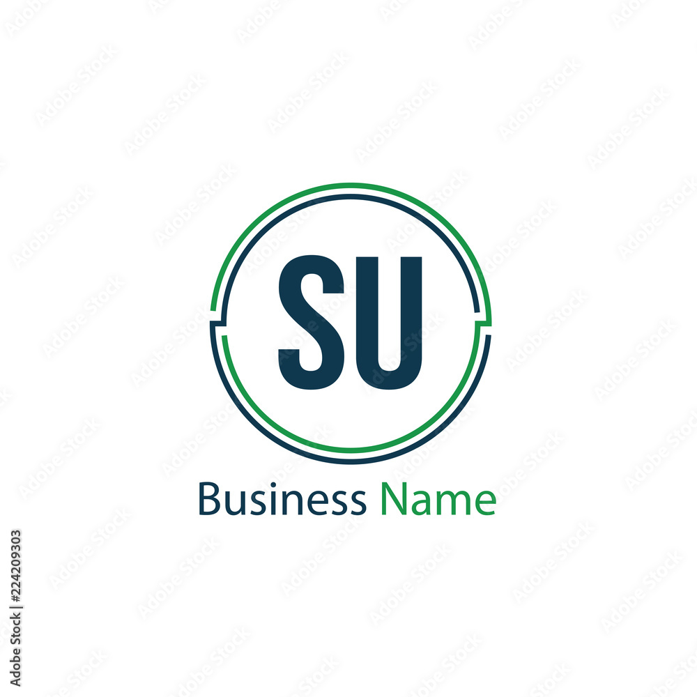 Initial Letter SU Logo Template Design Initial Letter SU Logo Template Design
