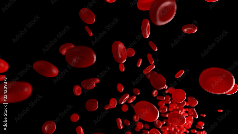 3d rendered medically accurate illustration of human blood cells