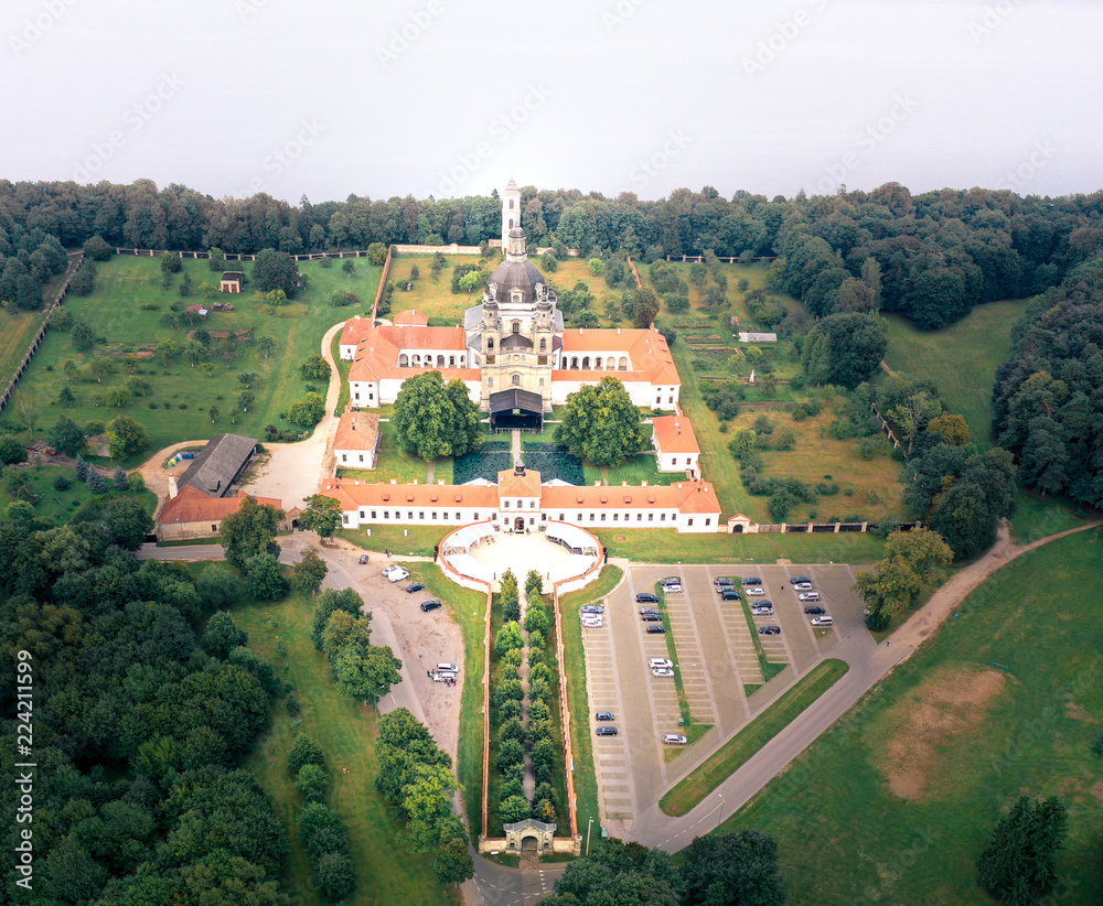 Pažaislis Monastery (Pažaislio vienuolynas), Kaunas, Lithuania, Aerial View