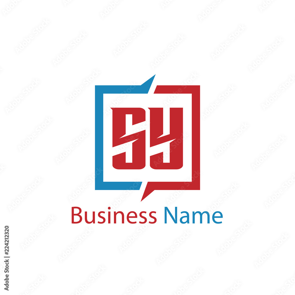 Initial Letter SY Logo Template Design Initial Letter SY Logo Template Design