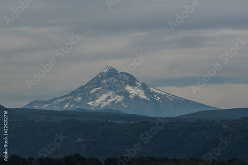 Mt Hood over Vista House, Oregon