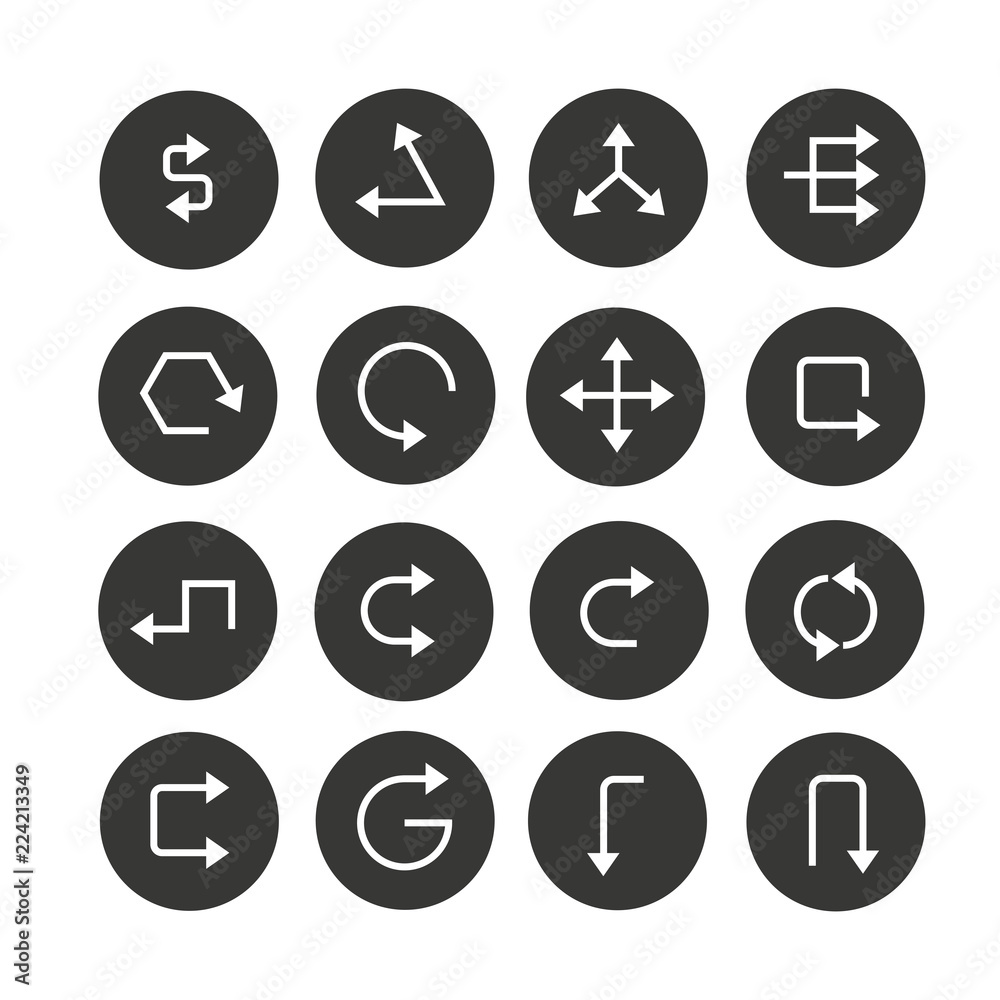 arrow icon set in circle buttons arrow icon set in circle buttons