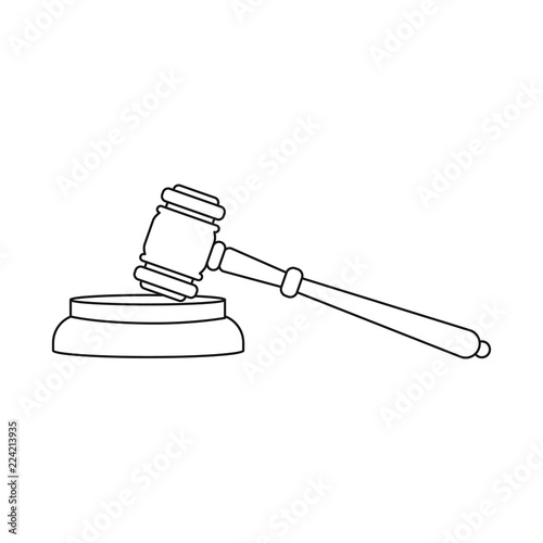 Vector design of law and lawyer icon. Collection of law and justice stock vector illustration.