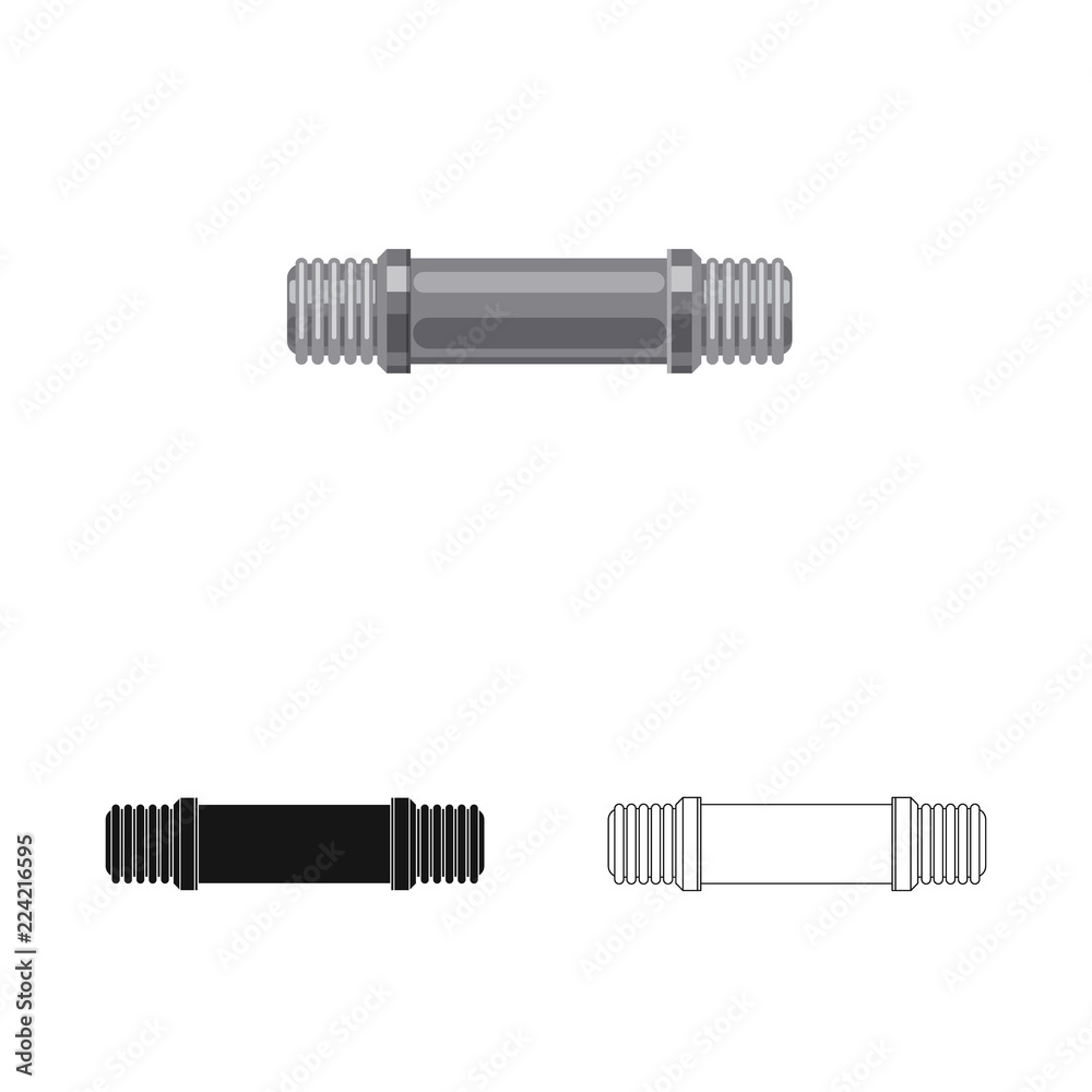 Vector illustration of pipe and tube symbol. Collection of pipe and pipeline stock symbol for web. Vector illustration of pipe and tube symbol. Collection of pipe and pipeline stock symbol for web.