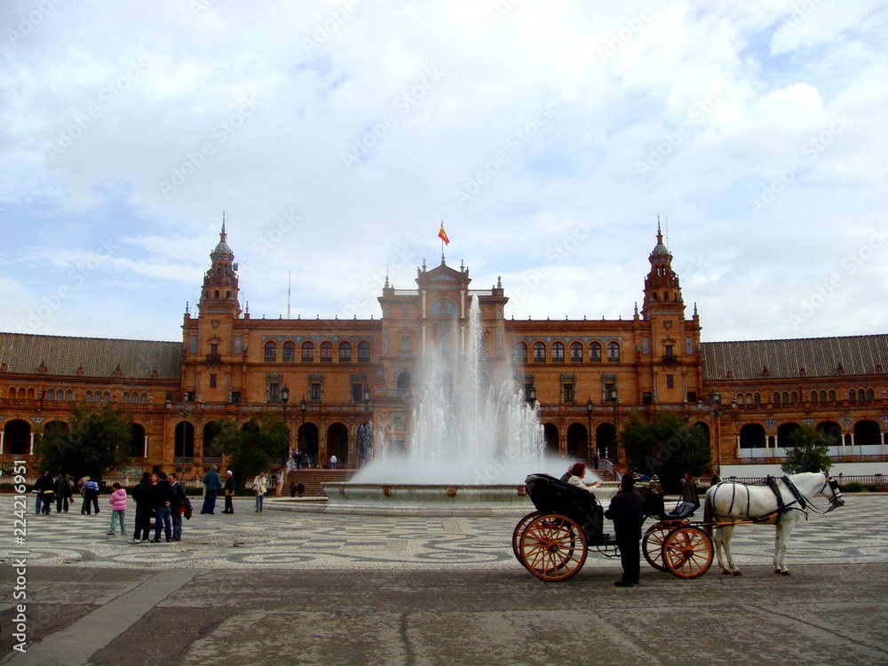 Naklejka premium Plaza de España, Sevilla