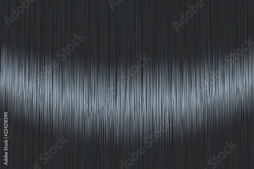 Realistic black blue straight hair texture