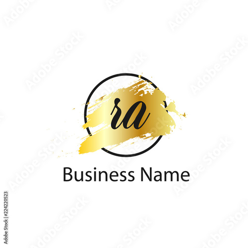 Initial Letter RA Logo Template Design