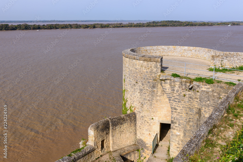Gironde estuary from Blaye Citadel, France