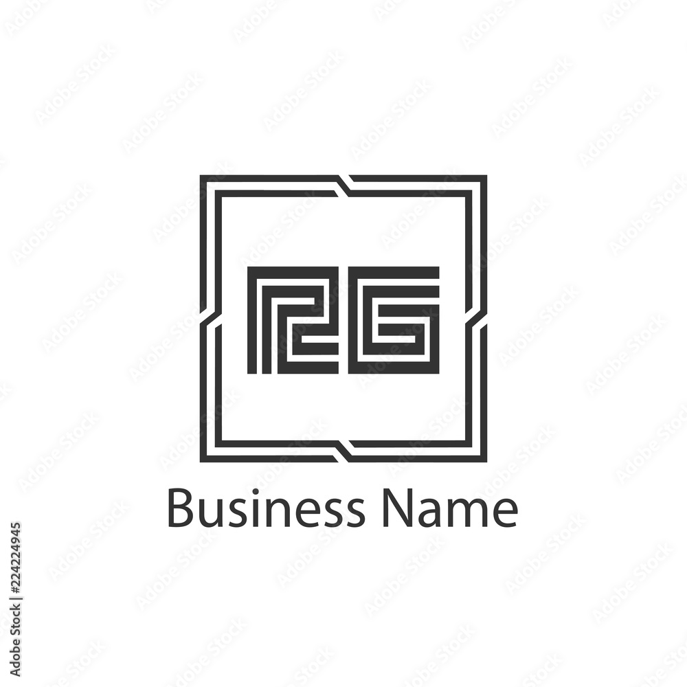 Initial Letter RG Logo Template Design Initial Letter RG Logo Template Design