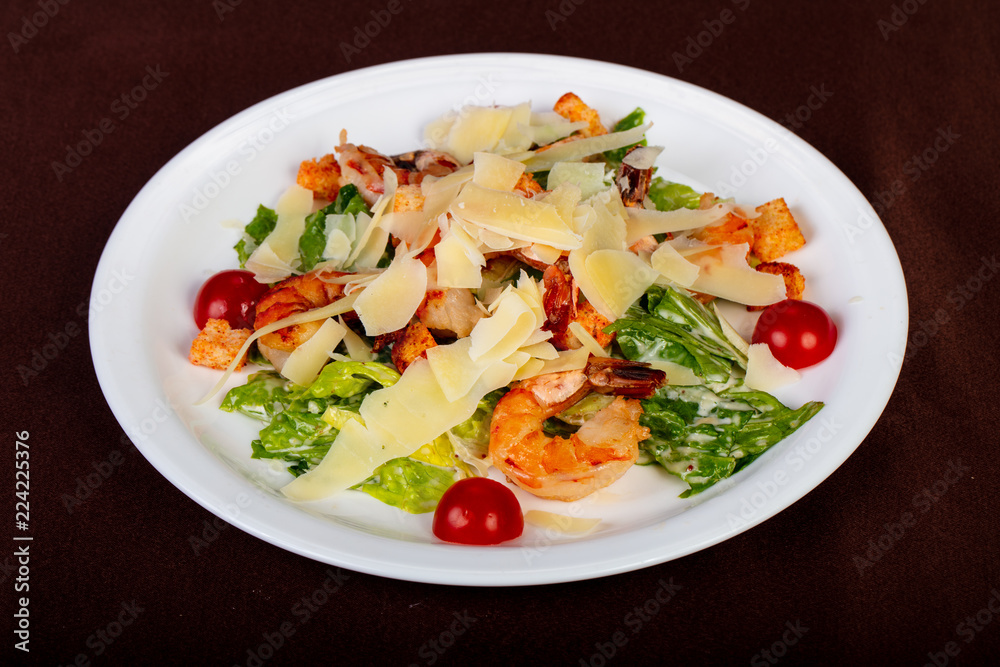 Caesar salad with prawn Caesar salad with prawn