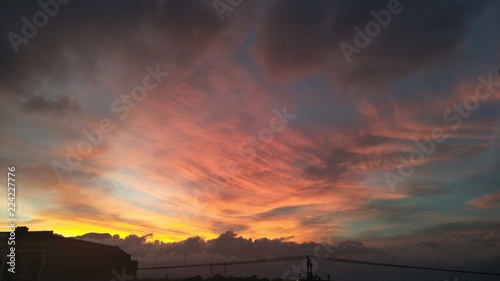 the sky in the afternoon