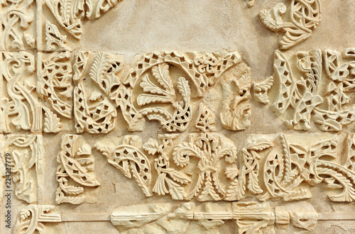 Arab decoration in the Palace of Medina Azahara. World heritage by Unesco. Andalusia, Spain © joserpizarro