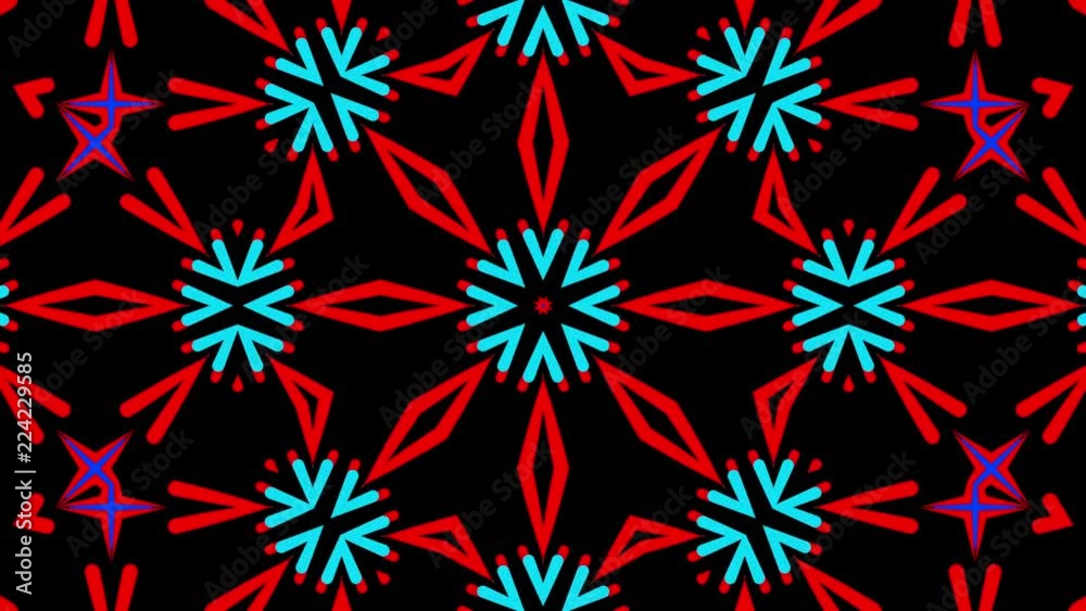 Seamless evolving illustration pattern on black background Seamless evolving illustration pattern on black background