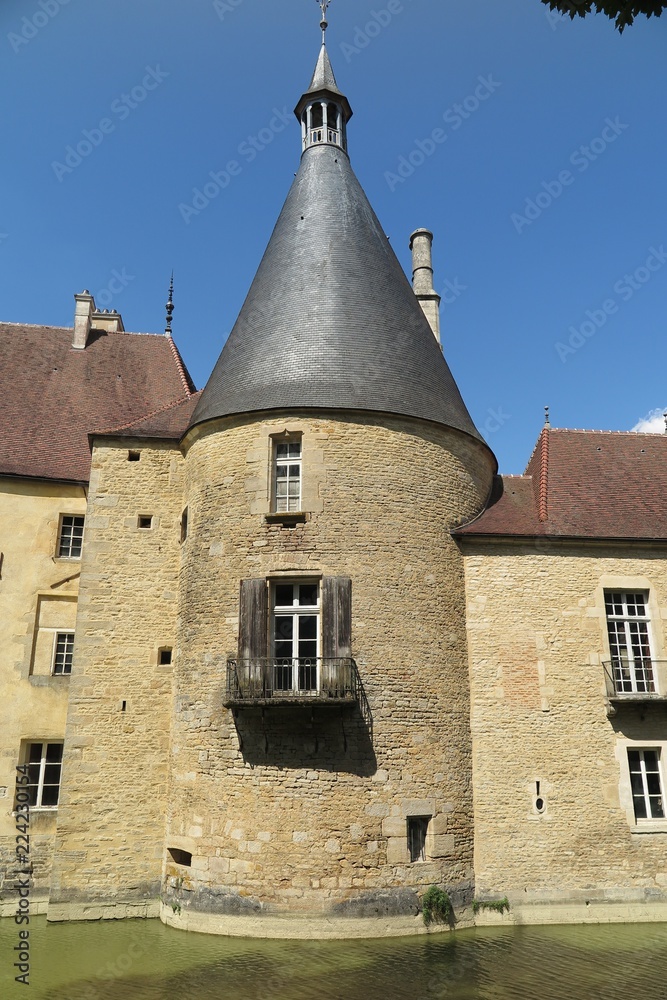 Naklejka premium Schloss Commarin, Burgund