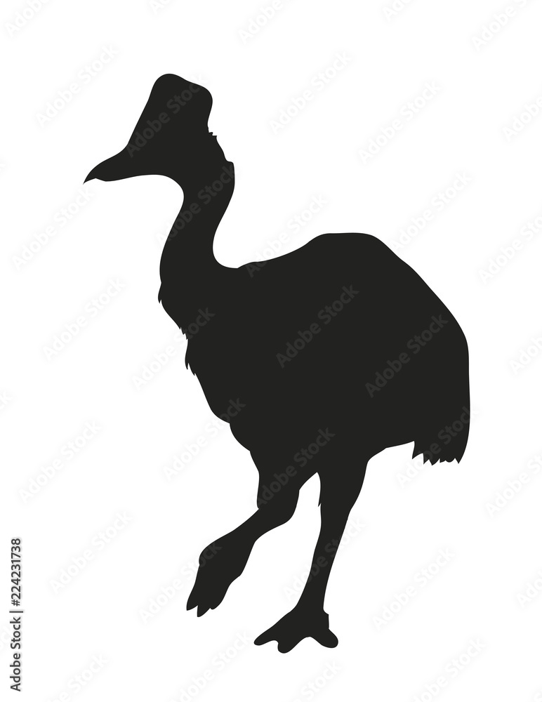 bird dinosaur drawing silhouette, vector bird dinosaur drawing silhouette, vector