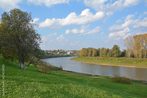 Vologda river in autumn