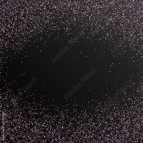Pink glitter on black background