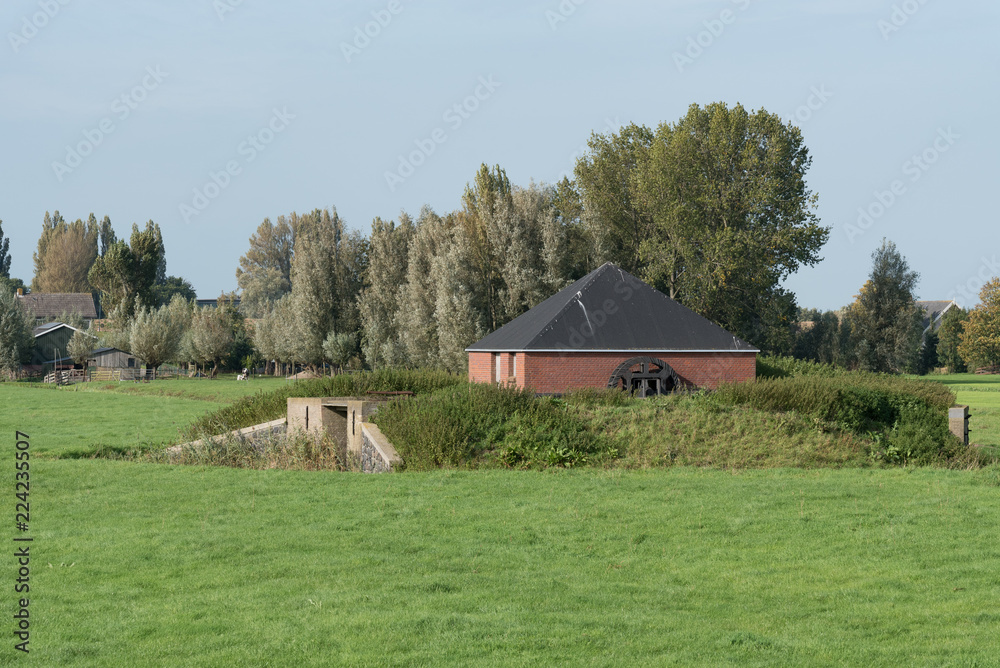 Foundation Windmill Sluismolen in Streefkerk
