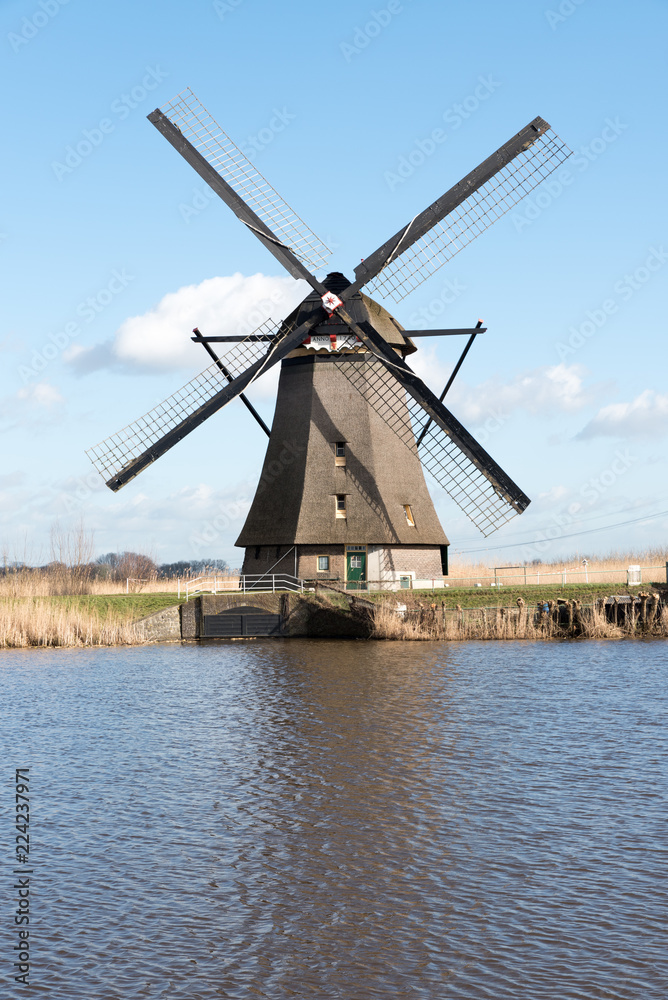 Windmill  Overwaard Molen no 1  in Kinderdijk